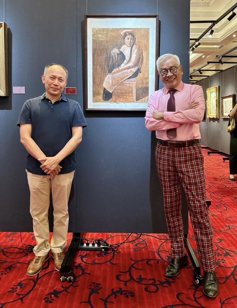 Phác thảo tranh “Phụ nữ Bắc kỳ” trong phiên đấu giá hôm qua, 1/6/2025 của nhà Millon, ghi tác giả là Victor Tardieu.