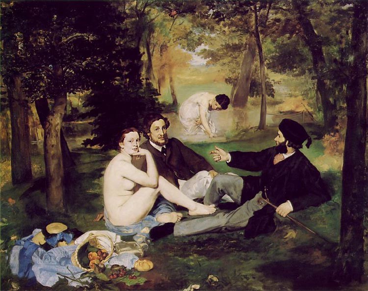 Le bain (Déjeuner sur l'herbe), Edouard Manet, 1863